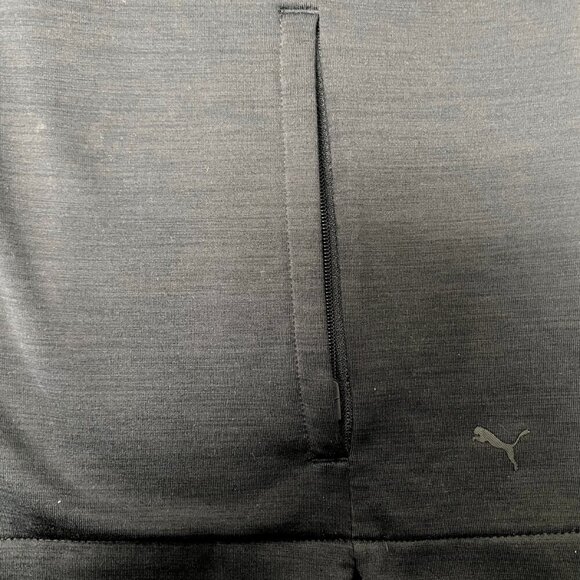 Puma Black Zip-Up Performance Jacket – Size M | Stretch & Lightweight - Picture 5 of 10